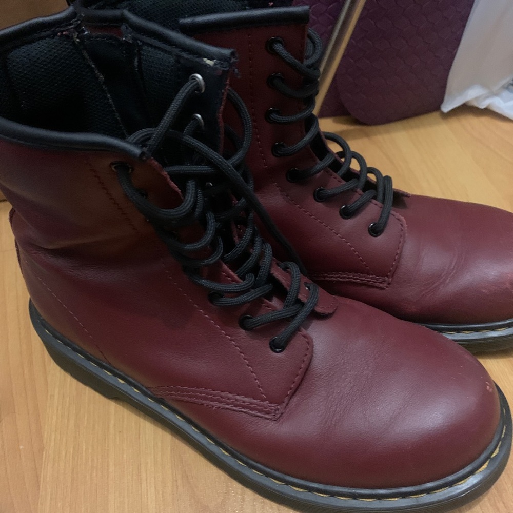 Doc martens red maroon
